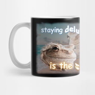 Staying Delulu Is The Solulu Frog Meme Mug